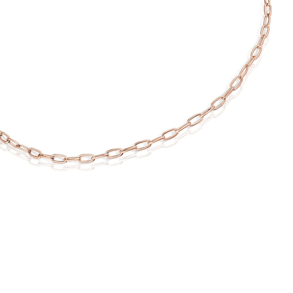 Колье-чокер TOUS Chain из овальных колец из розового вермеля фото 3