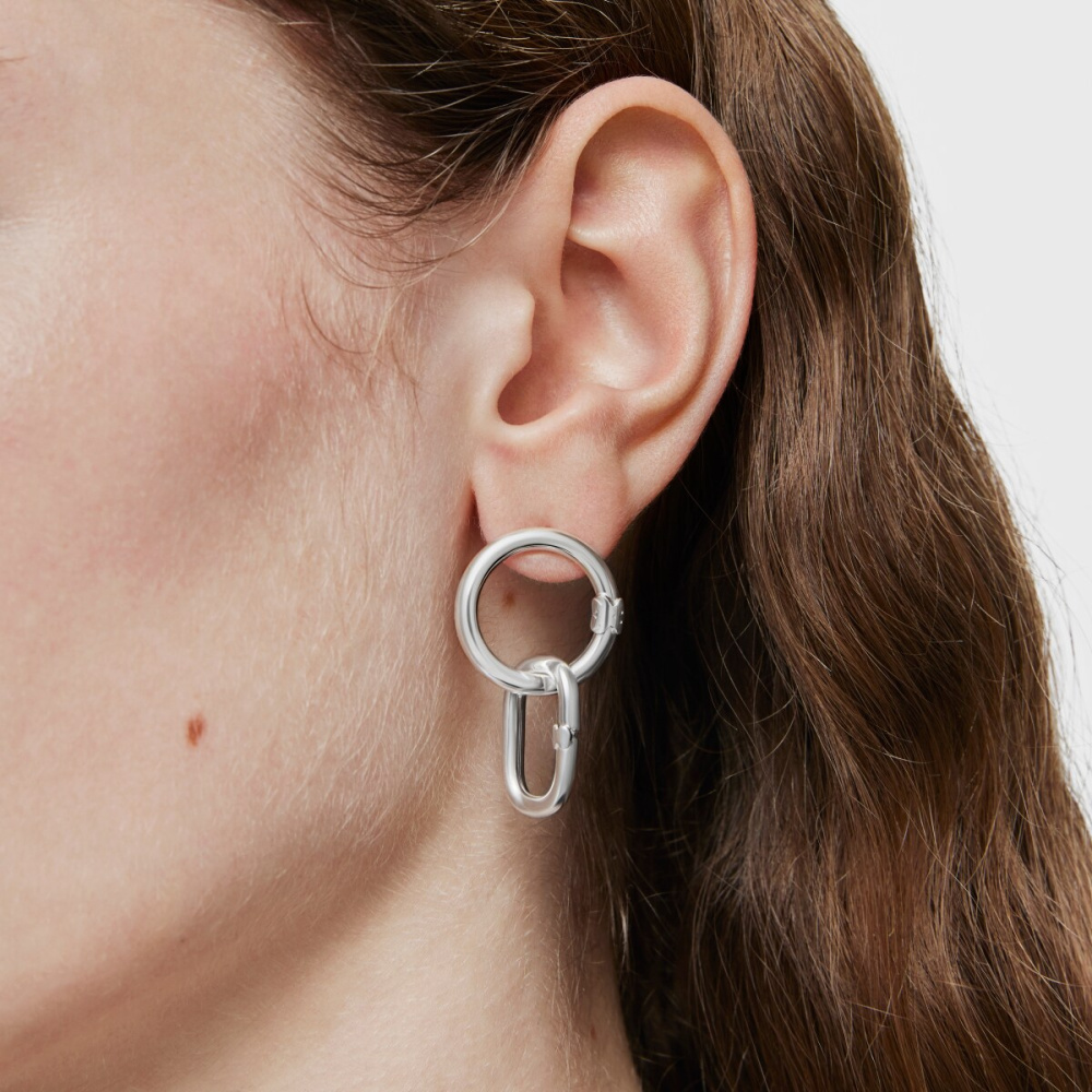 Соединительное кольцо Hold Oval из серебра фото 6
