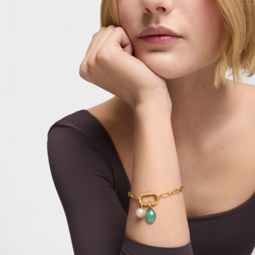 Кулон Medallions из вермеля с жемчугом фото 6