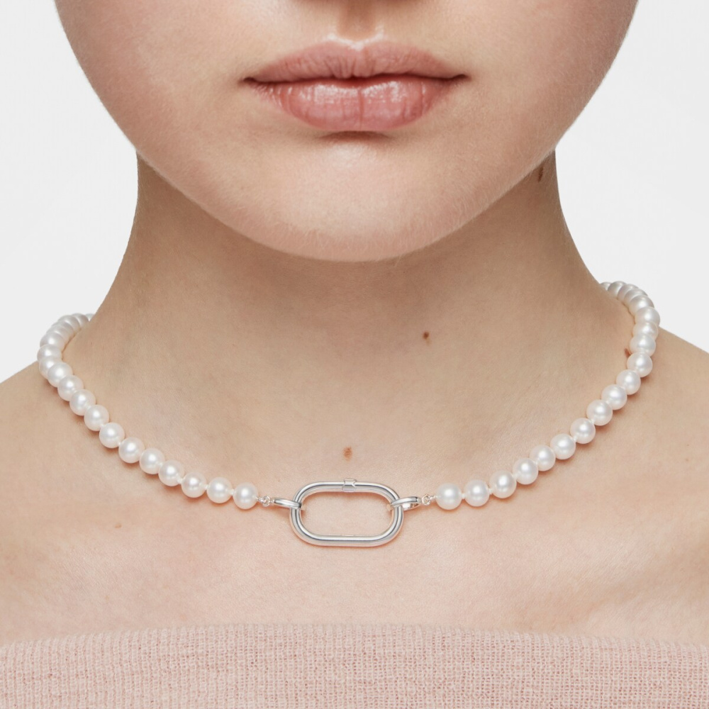 Соединительное кольцо Hold Oval из серебра фото 7
