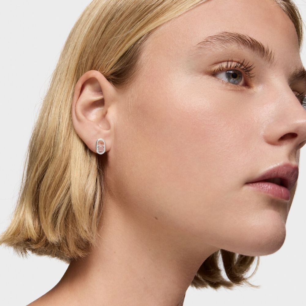 Серьги из серебра с кварцем фото 5