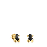 Серьги Color Bear из вермеля с ониксом