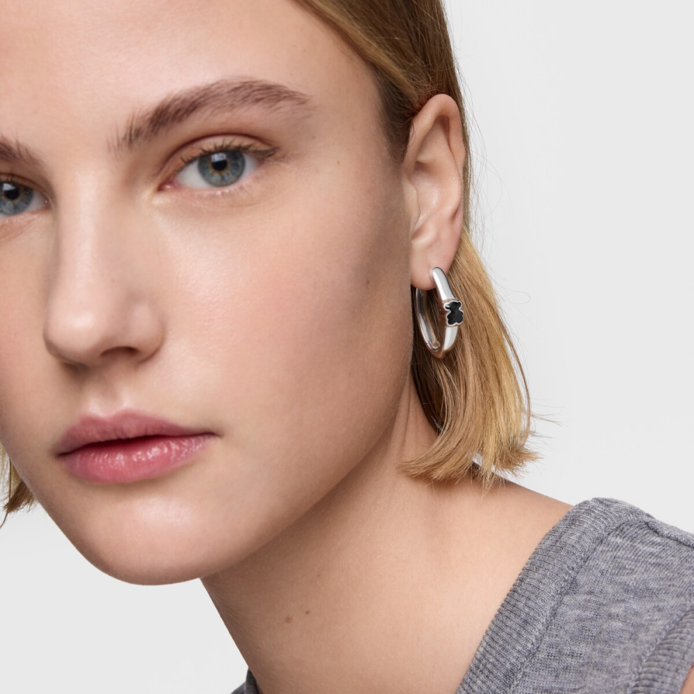 Серьги Icon Color из серебра с ониксом фото 7