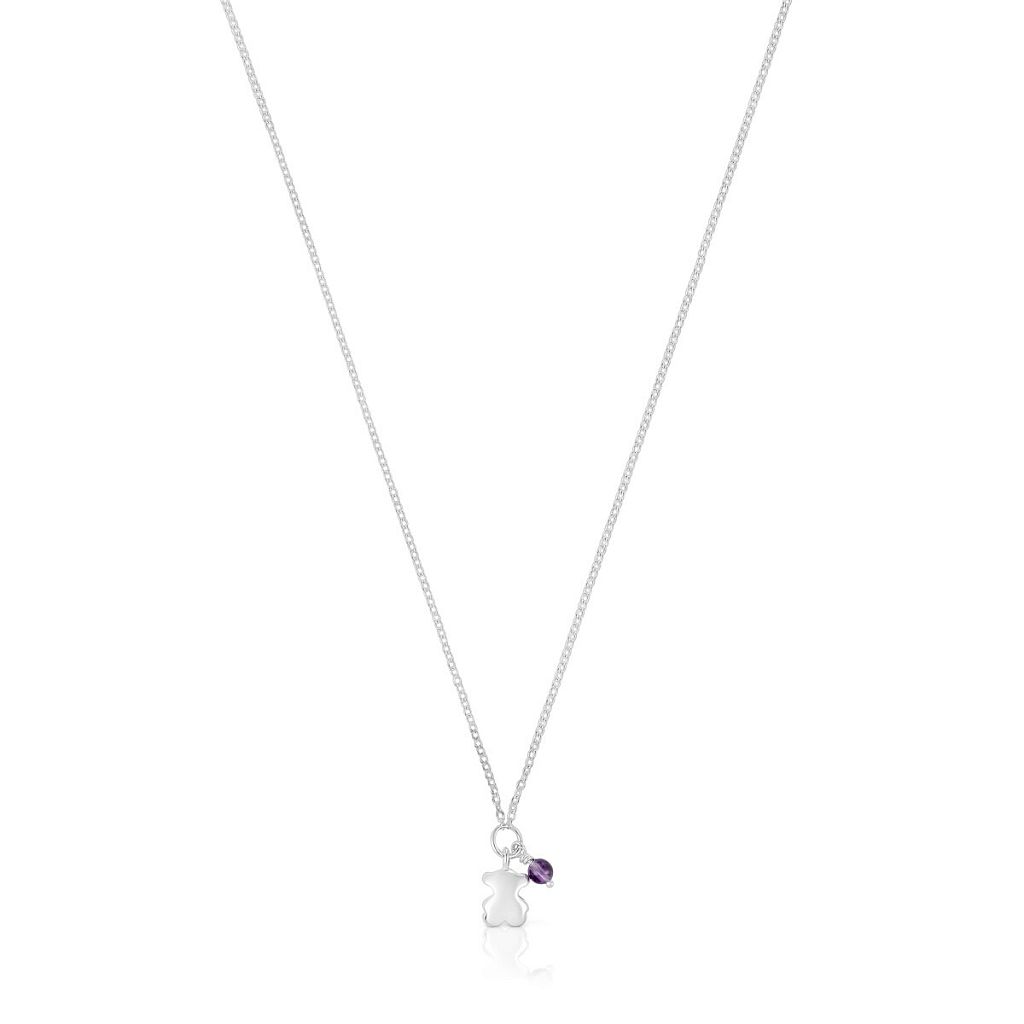 Колье Bold Motif из серебра с аметистом