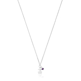 Колье Bold Motif из серебра с аметистом