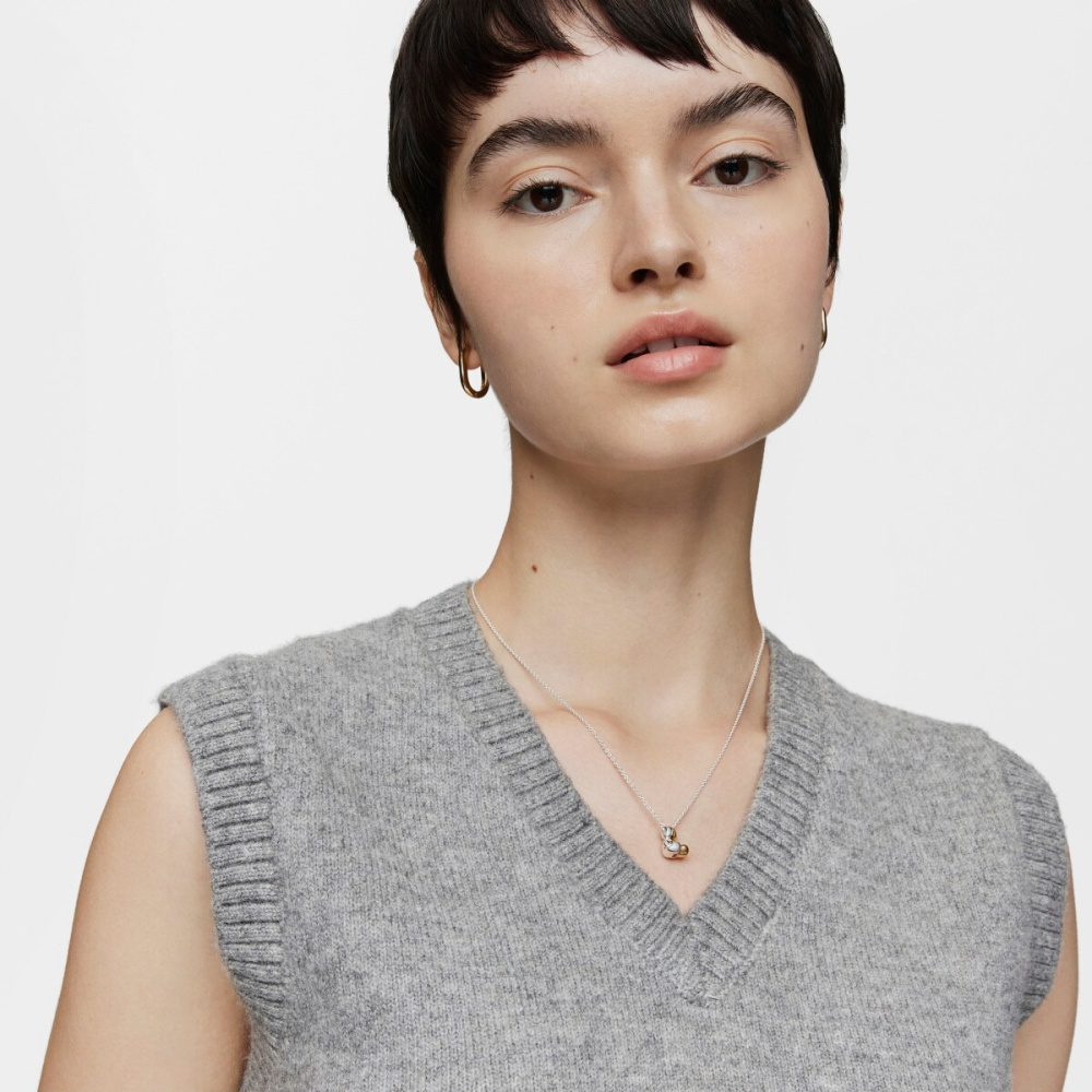 Колье из серебра и вермеля фото 5