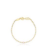 Браслет Basics Colors из вермеля с бериллом и морганитом