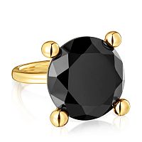 Кольцо Color Black из вермеля с ониксом
