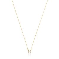 Колье Alphabet из желтого золота с бриллиантами 