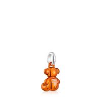 Кулон Bold Bear из стали с оранжевым покрытием