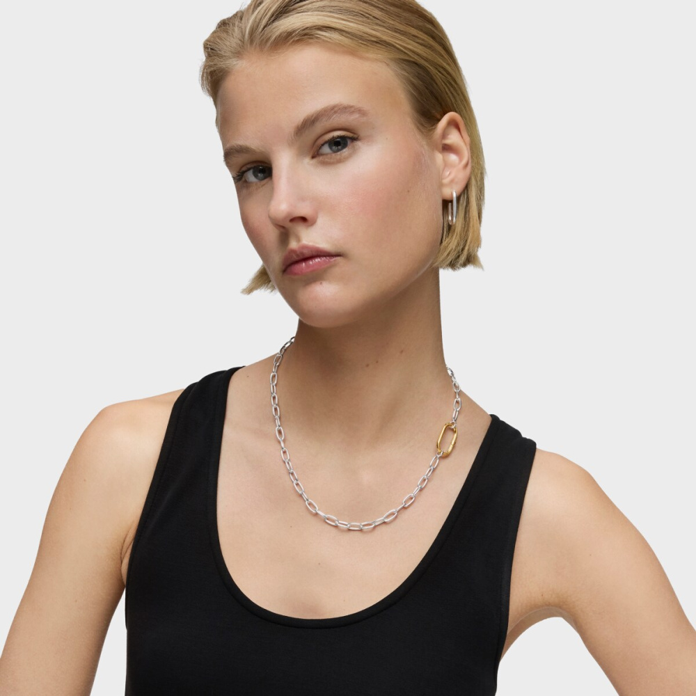 Колье Hold Oval из серебра фото 8