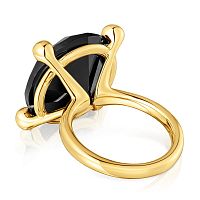 Кольцо Color Black из вермеля с ониксом