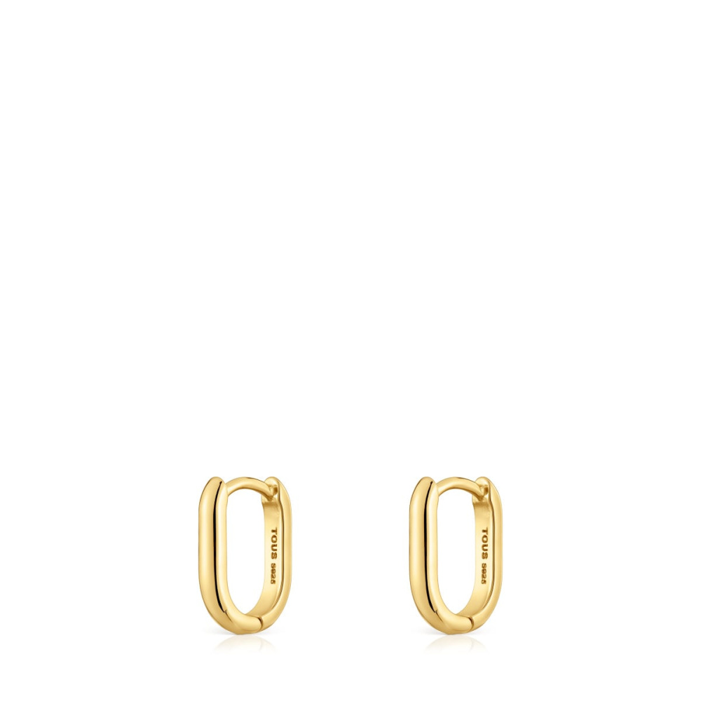 Серьги-кольца Basics из вермеля фото 4