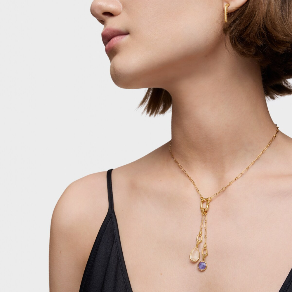 Кулон Medallions из вермеля с иолитом фото 6