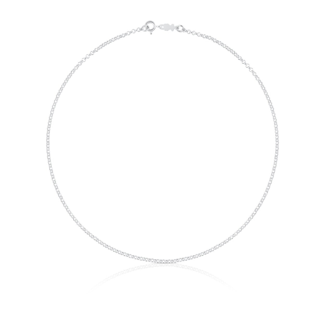 Колье-чокер TOUS Chain из круглых серебряных колец, 40 см. фото 2