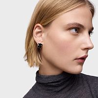 Серьги Icon Color из серебра с ониксом