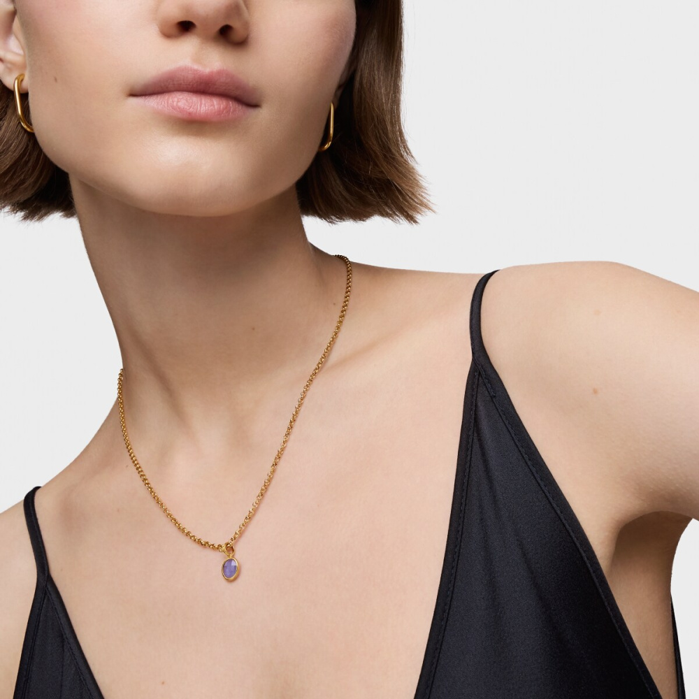 Кулон Medallions из вермеля с иолитом фото 7