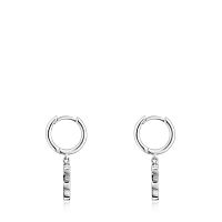 Серьги-кольца из серебра