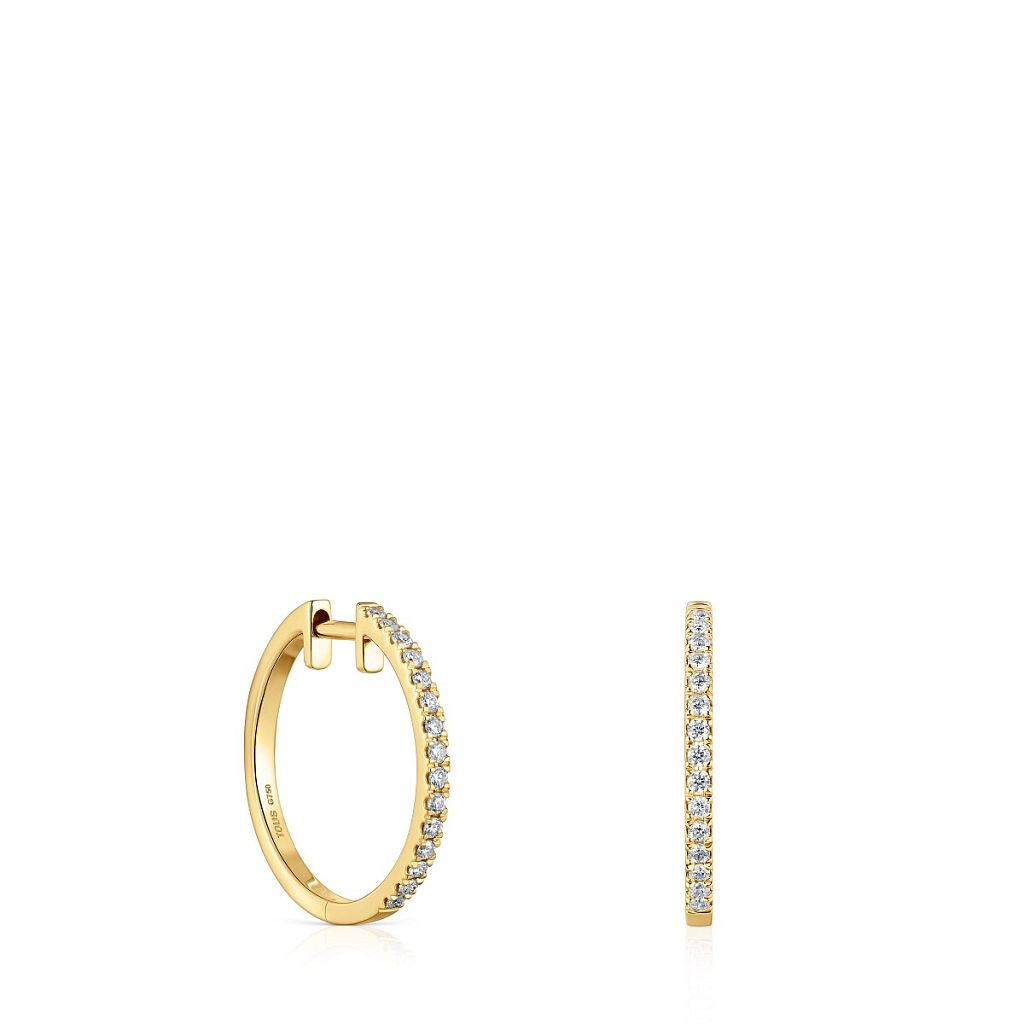 Серьги-кольца Les Classiques из золота с бриллиантами