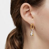 Серьги Hold Oval из вермеля