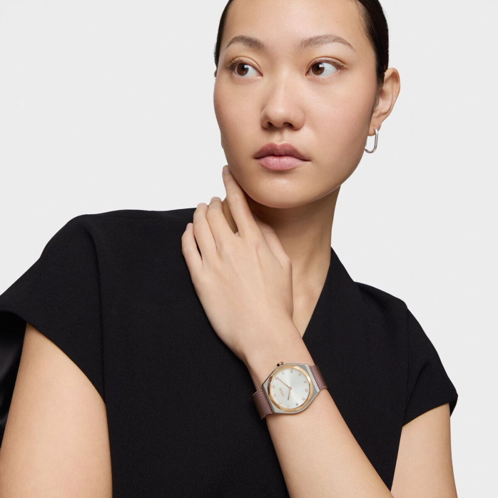 Часы Karat Round Mesh из стали с IPG-покрытием фото 6