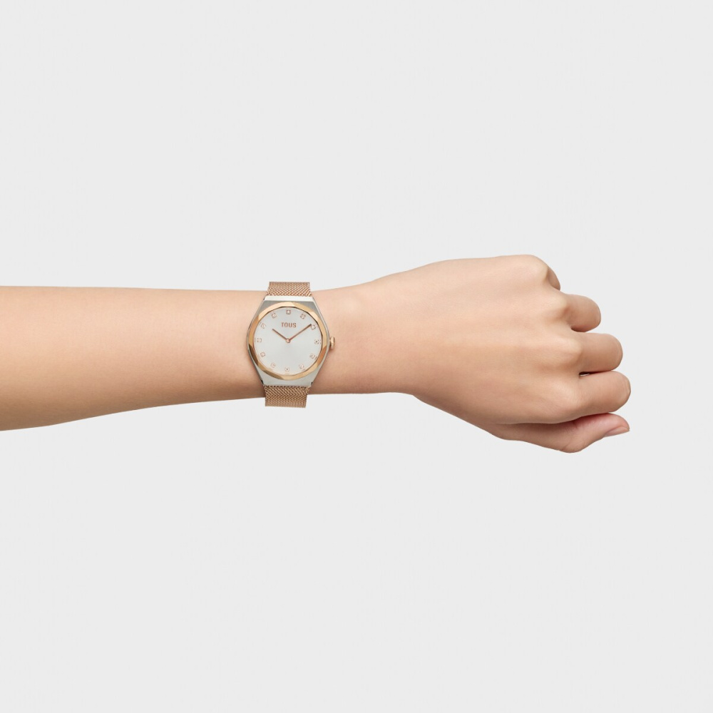 Часы Karat Round Mesh из стали с IPG-покрытием фото 8