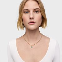 Кулон Medallions из вермеля с голубым топазом