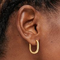 Серьги-кольца Basics из вермеля