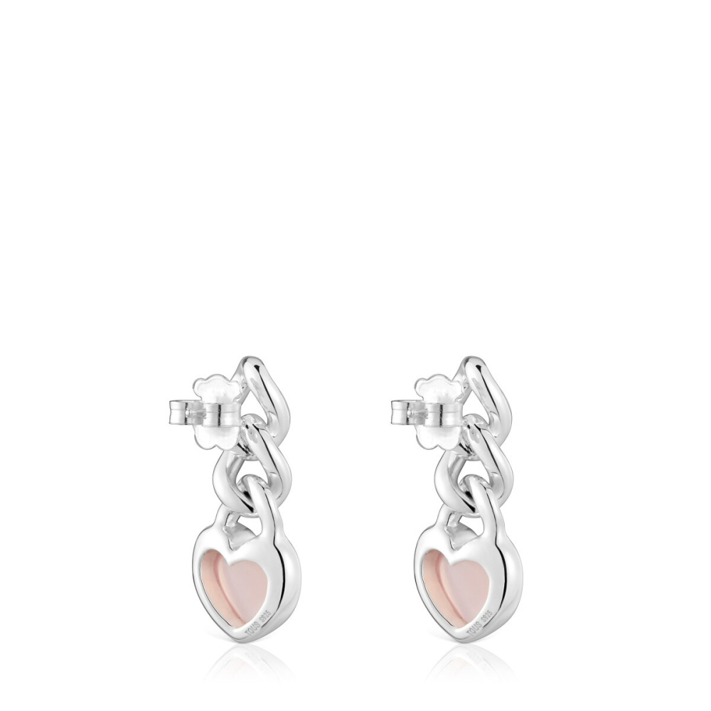 Серьги Bold Motif из серебра с халцедоном фото 4