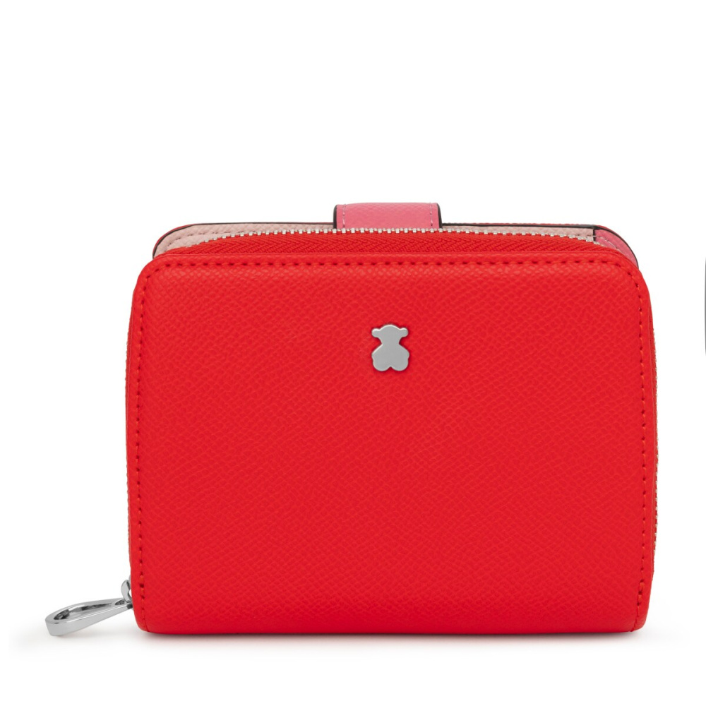 Маленький красный кошелек New Dubai Saffiano фото 2