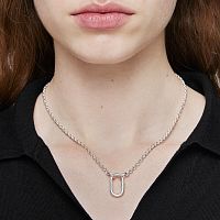Соединительное кольцо Hold Oval из серебра