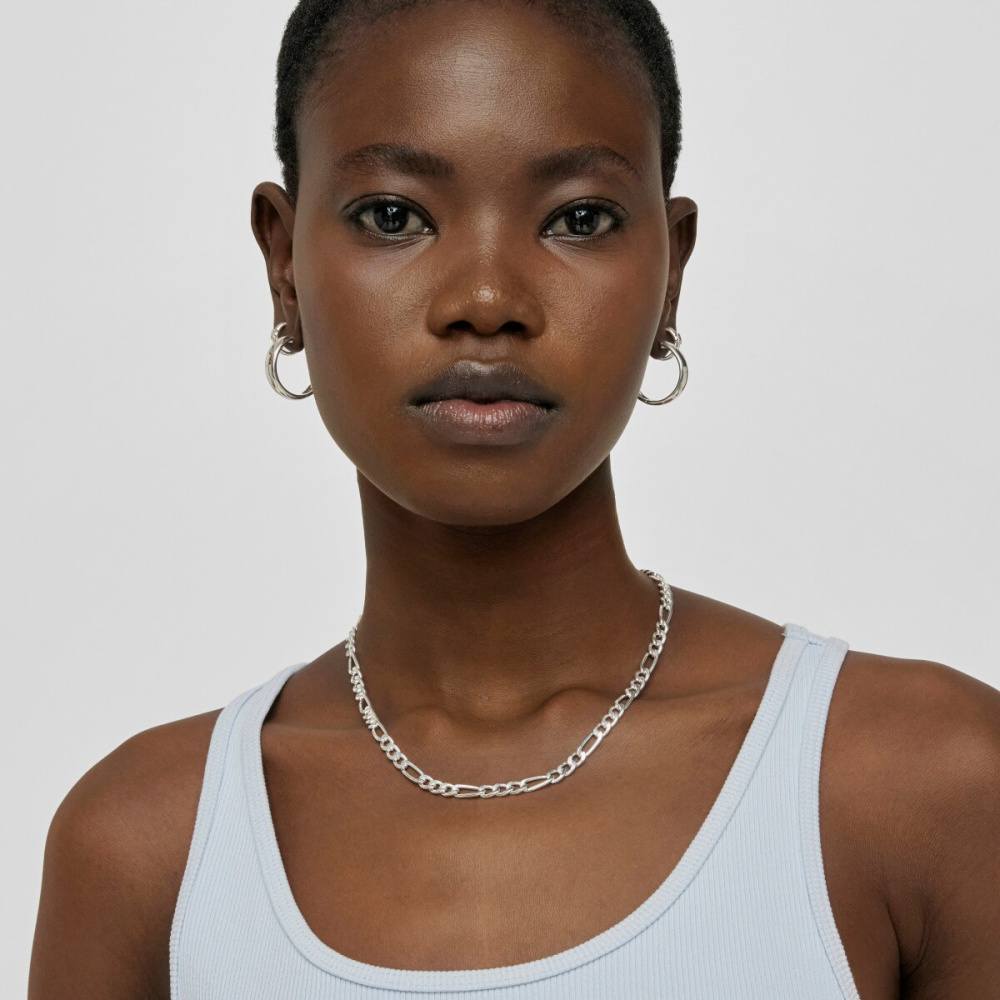 Цепь из серебра, 45 см фото 6