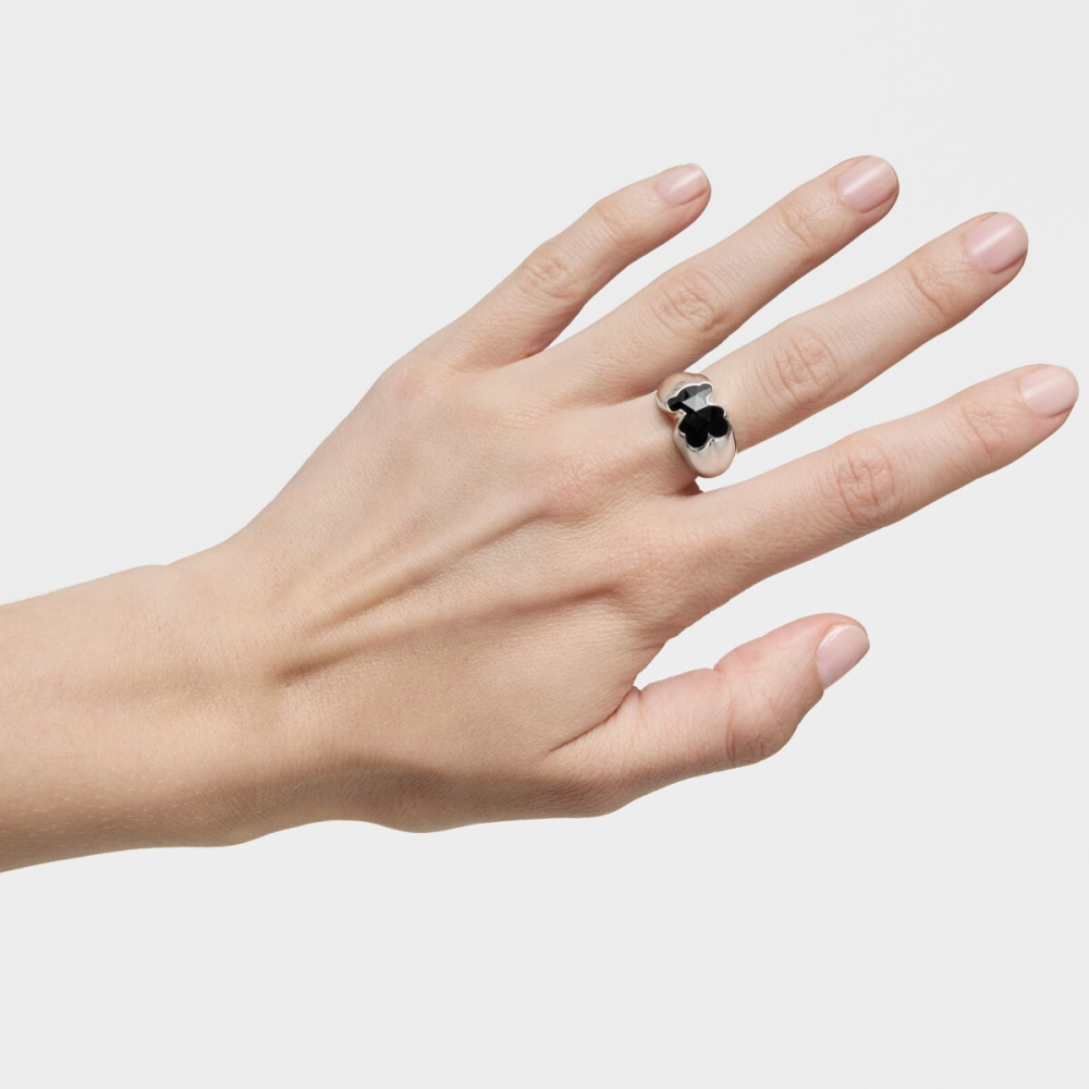Кольцо из серебра с ониксом фото 7