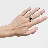 Кольцо из серебра с ониксом