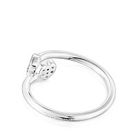 Кольцо из серебра с аметистом и сапфиром