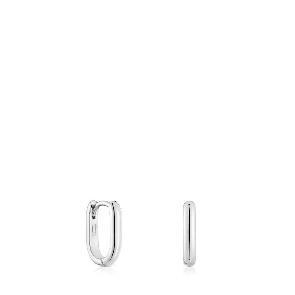 Серьги-кольца Basics из серебра фото 2