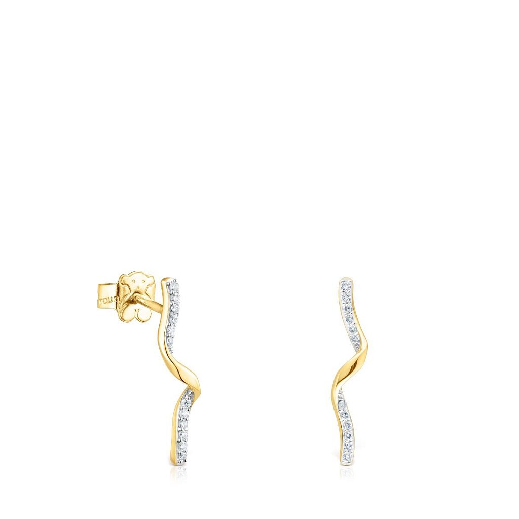 Серьги  St Tropez  из золота и бриллиантов
