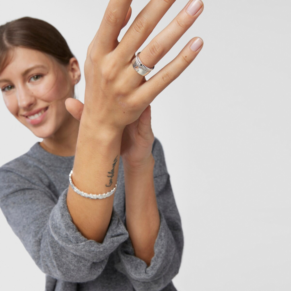 Сет колец Ring Mix из серебра со шпинелью  фото 6