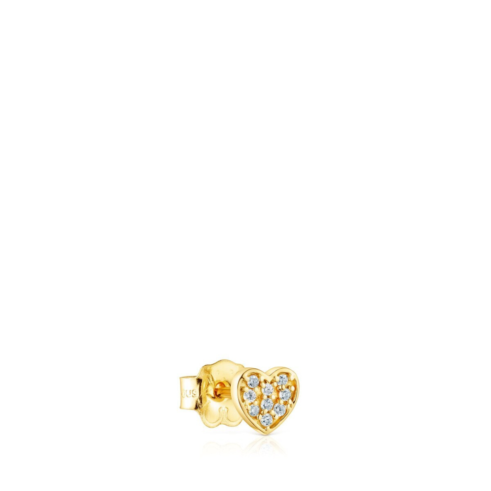 Золотая серьга Les Classiques с бриллиантами фото 3