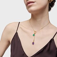 Кулон Medallions из вермеля с аметистом