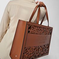 Большая коричневая сумка для покупок Amaya Kaos Shock