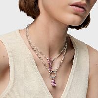 Кулон Bold Bear из стали с розовым покрытием