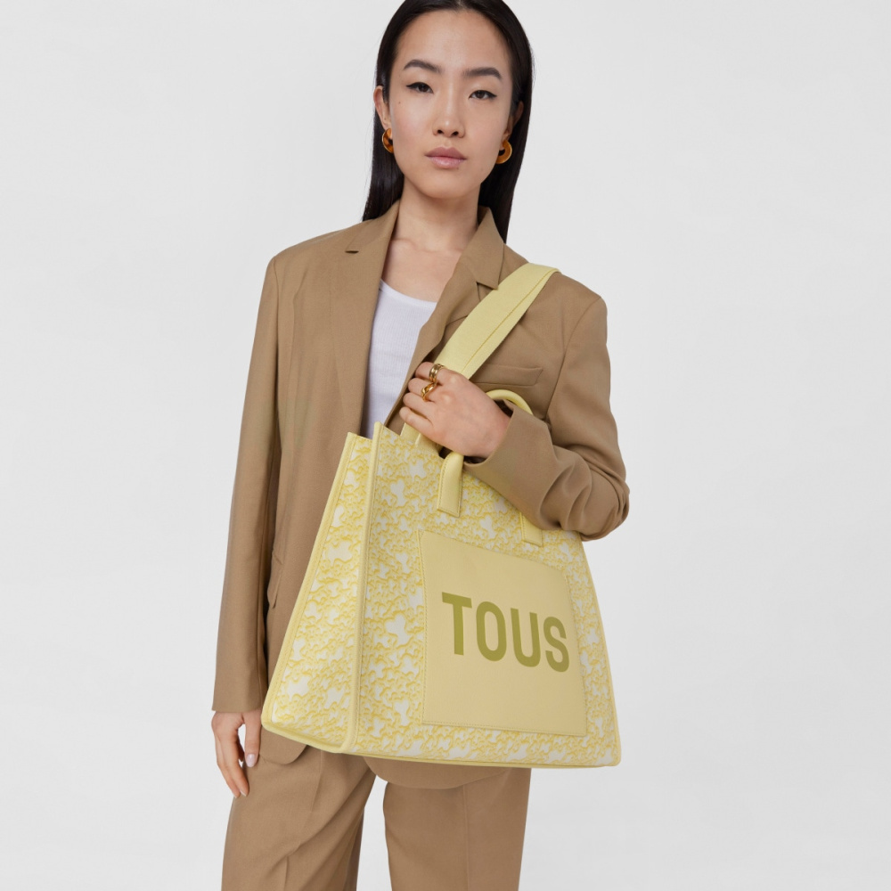 Большая сумка-шоппер TOUS Kaos Mini Evolution Amaya из канвы фото 9