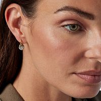 Серьги Nenufar из вермеля с бриллиантами