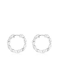 Серьги-кольца из серебра