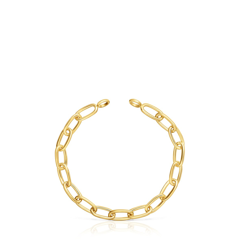 Браслет Hold Oval из вермеля фото 3