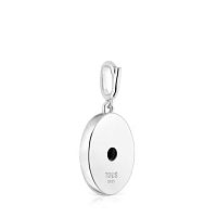 Кулон Medallions из серебра с перламутром, топазами и аметистом 
