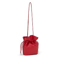 Сумка-бочонок из натуральной кожи