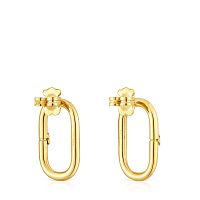 Серьги Hold Oval из вермеля