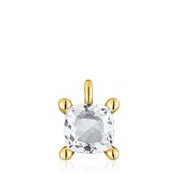 Кулон Color White из вермеля с горным хрусталем